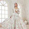 Women Lashkaraa | White Floral Pant Style Anarkali