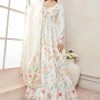 Women Lashkaraa | Off White Multicolor Floral Printed Anarkali