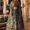 Women Lashkaraa | Bottle Green Embroidered Lehenga