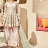 Women Lashkaraa | Soft Pink And Mint Dhoti Style Punjabi Suit