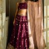 Women Lashkaraa | Purple And Gold Embroidered Lehenga