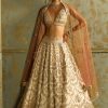 Women Lashkaraa | White Embroidered Lehenga