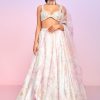 Women Lashkaraa | Light Pink Multicolor Floral Embellished Lehenga