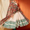 Women Lashkaraa | Cream Anarkali With Multicolor Phulkari Dupatta