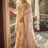 Women Lashkaraa | Cream And Lavender Embroidered Gharara Suit