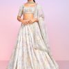 Women Lashkaraa | Dusty Lavender Floral Embellished Lehenga