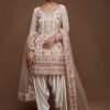 Women Lashkaraa | Light Pink Georgette Embroidered Punjabi Suit