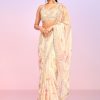 Women Lashkaraa | Yellow Floral Embellished Saree