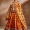 Women Lashkaraa | Marigold Multicolor Embroidered Georgette Anarkali