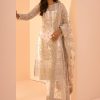 Women Lashkaraa | Soft Blush Embroidered Straight Suit