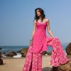 Women Lashkaraa | Pink Floral Printed Sharara Suit