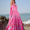 Women Lashkaraa | Pink Floral Printed Anarkali