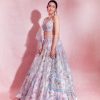 Women Lashkaraa | Karisma Kapoor In Ombre Pink And Blue Heavy Embellished Lehenga