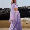 Women Lashkaraa | Lavender Floral Printed Palazzo Set