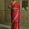 Women Lashkaraa | Red And Gold Embroidered Saree