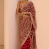 Women Lashkaraa | Red Embroidered Gharara Saree