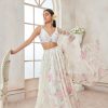 Women Lashkaraa | Off White And Pink Floral Printed Lehenga