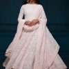 Women Lashkaraa | Light Pink Thread Embroidered Anarkali