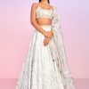 Women Lashkaraa | Dusty Lilac Floral Embellished Lehenga