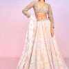 Women Lashkaraa | Soft Pink Floral Embellished Lehenga